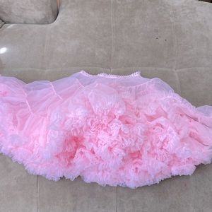 Aesthetic Coquette Cute Kawaii Cottagecore Light Pink Petticoat